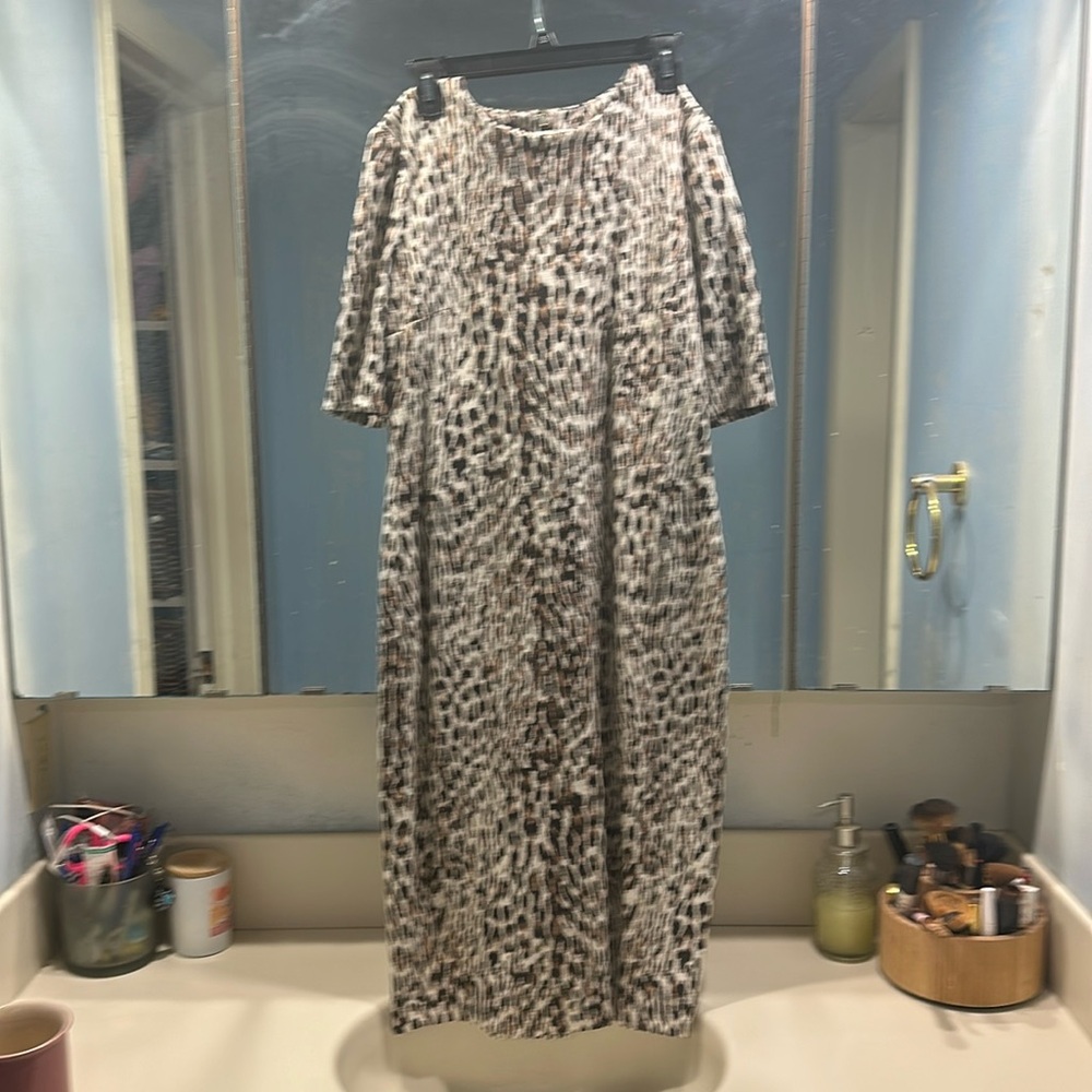 Anne Klein cheetah print dress